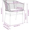 9-delars Trädgårdsdining Set med Kuddar i Brun Poly Rattan vidaXL 200 x 80 x 73 cm – miniatyr 9