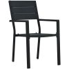9 Delars Trädgårdsgrupp i svart HDPE vidaXL 200 x 80 x 73 cm – miniatyr 6