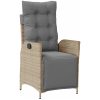 9-delars trädgårdsmatsalsset i beige poly-rattan vidaXL 200 x 80 x 73 cm – miniatyr 5
