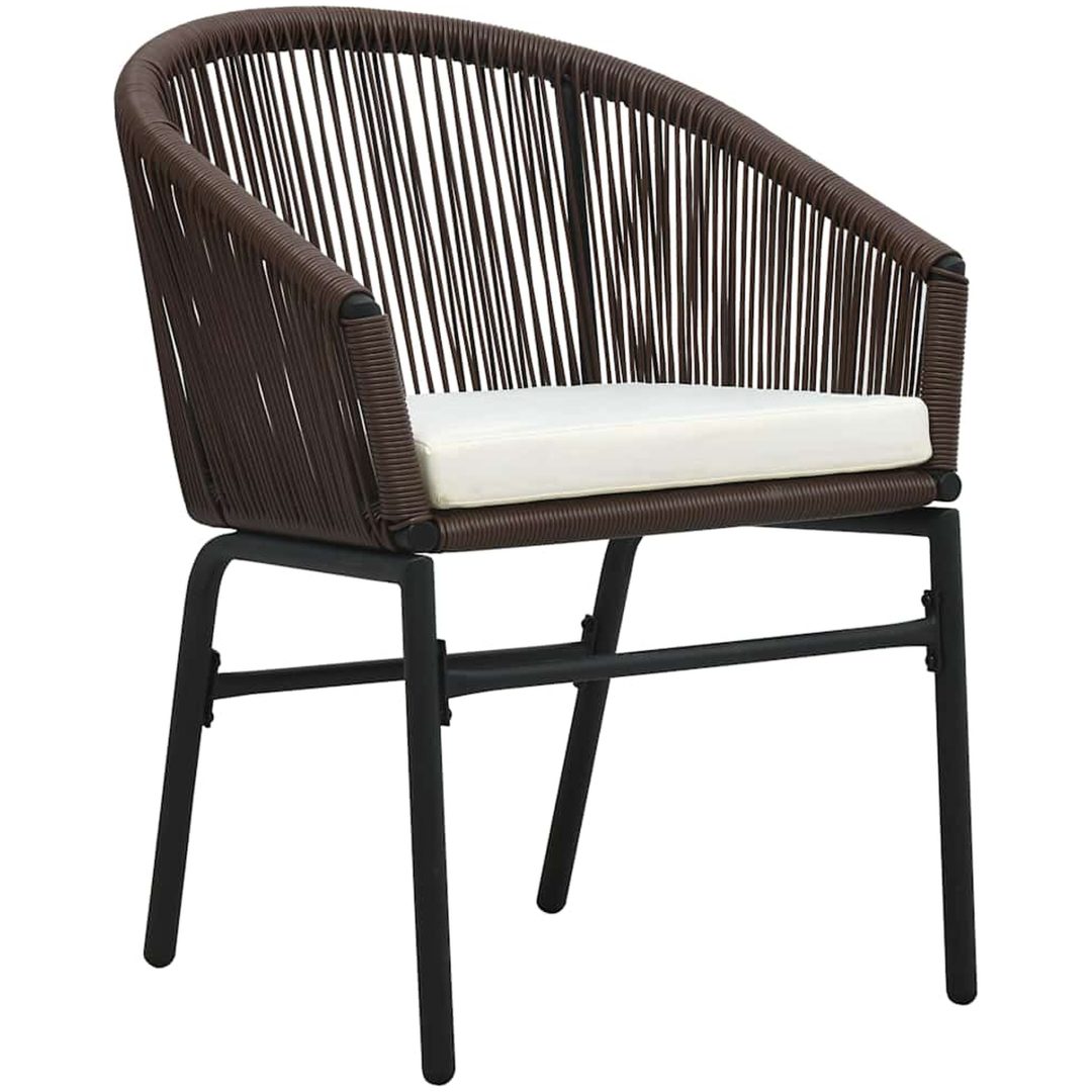 9-delars trädgårdsmatset, brunt poly-rattan vidaXL 200 x 80 x 73 cm – bild 6