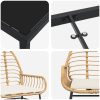9 Delars Trädgårdsmatstolset Med Kuddar - Brunt Poly Rattan vidaXL 200 x 80 x 73 cm – miniatyr 8