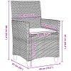 9-delars trädgårdsmöblemang set med kuddar, svart poly rattan vidaXL 200 x 80 x 73 cm – miniatyr 9