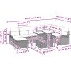 9-delars trädgårdsoff-set med bruna poly-rattankuddar vidaXL 100 x 55 x 73 cm – miniatyr 12