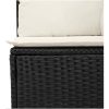 9 Delars Trädgårdsoffagrupp med Kuddar Svart Polyrotting vidaXL 297.5 x 187.5 x 85 cm – miniatyr 9
