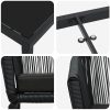 9 Delars Trädgårdsserveringsset - Svart Poly Rattan vidaXL 200 x 80 x 73 cm – miniatyr 8