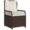 9 Delars Trädgårdsset Brun Poly Rattan vidaXL 200 x 80 x 73 cm – miniatyr 5