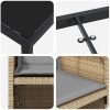 9-delars trädgårdsset med kuddar i beige poly-rattan vidaXL 200 x 80 x 73 cm – miniatyr 8