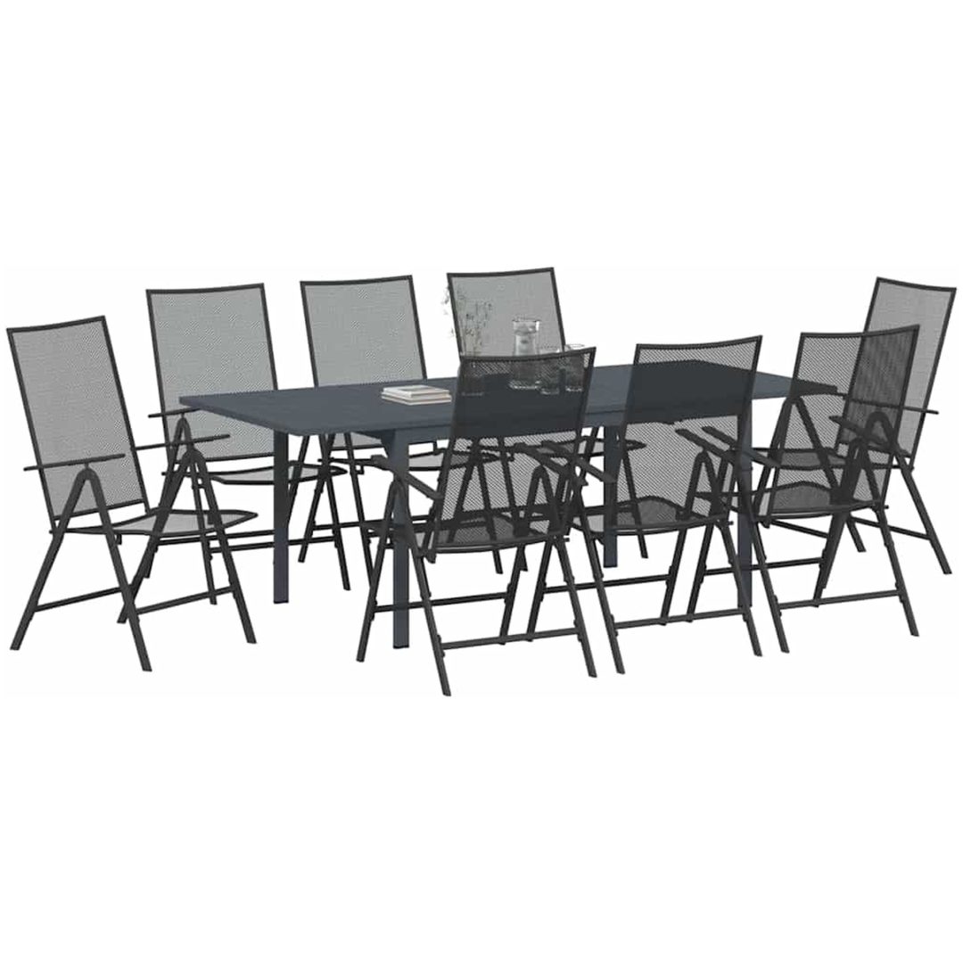 9-delat hallmöbelset anthracite stål vidaXL Large – bild 3