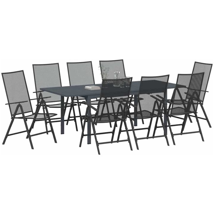 9-delat hallmöbelset anthracite stål vidaXL Large – bild 3