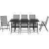 9-delat hallmöbelset anthracite stål vidaXL Large – miniatyr 7