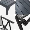 9-delat hallmöbelset anthracite stål vidaXL Large – miniatyr 9