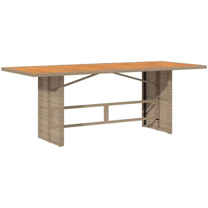 9-delat trädgårdsdining-set beige poly-rattan vidaXL 8 - Sits – bild 5