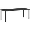 9-delat trädgårdsdining set Grå Poly Rattan vidaXL 8 - Sits – miniatyr 5