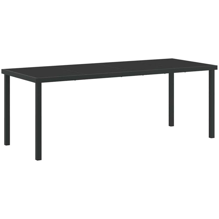 9-delat trädgårdsdining set Grå Poly Rattan vidaXL 8 - Sits – bild 5