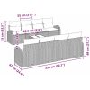 9-delat trädgårdsoff-set med kuddar svart poly rattan vidaXL 55 x 55 x 37 cm – miniatyr 8
