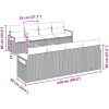 9-delat Trädgårdsoffset med kuddar i beige poly-rattan vidaXL Stor – miniatyr 8