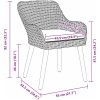 9-delat trädgårdsserveringsset beige poly råttning vidaXL 200 x 100 cm – miniatyr 12