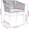 9-delat trädgårdsserveringsset med kuddar, brun poly rattan. vidaXL 8 - Sits – miniatyr 9