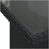 9-dels Trädgårdssoffset med Kuddar Svart Polyrotting vidaXL Stor – miniatyr 9