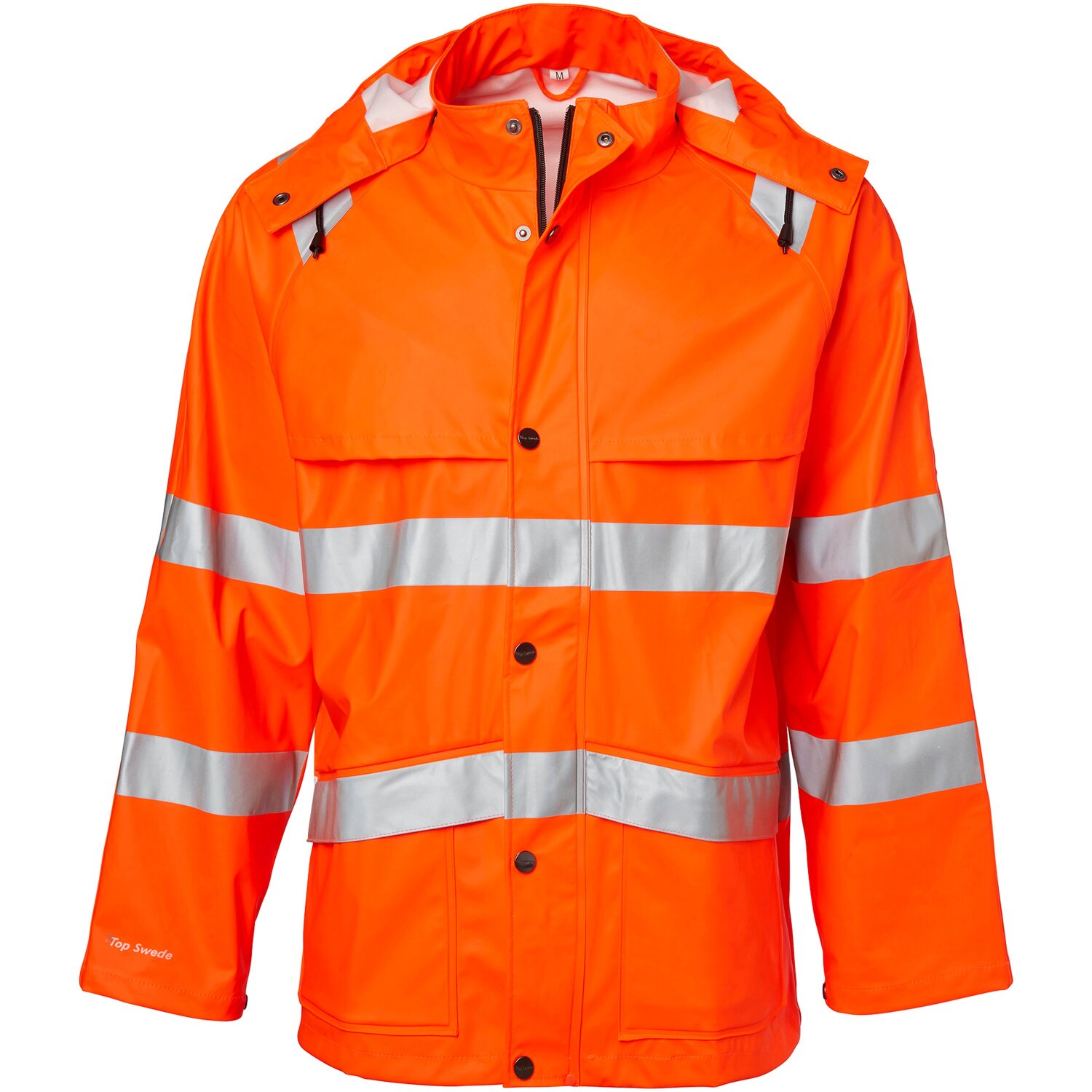 Regnjacka top swede - Fluorescerande orange xs 100 pu belagd polyester pu-Belagd