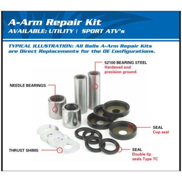 A-Arms Kit ALL BALLS – bild 2