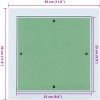 Accesspanel i aluminium med gips 250x250 mm vidaXL 300 x 300 x 12.5 mm – miniatyr 10