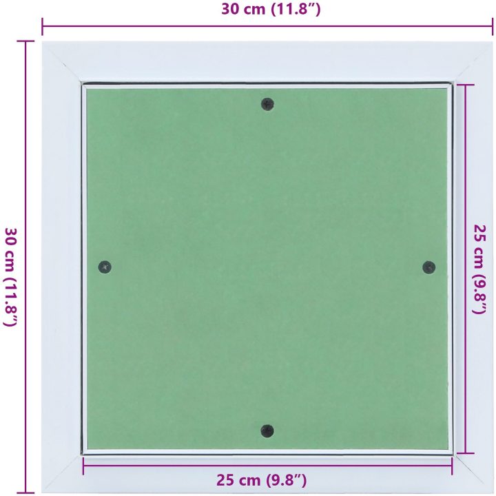Accesspanel i aluminium med gips 250x250 mm vidaXL 300 x 300 x 12.5 mm – bild 10