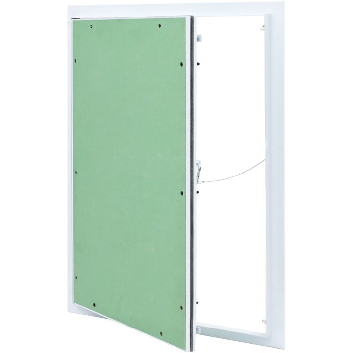 Accesspanel med aluminiumram och gips 500x600 mm vidaXL 650 x 550 x 12.5 mm – bild 2