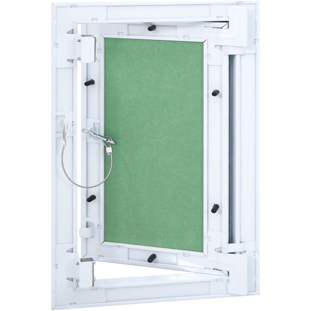 Accesspanel med aluminiumram och gipsskiva 200x300 mm vidaXL 350 x 250 x 12.5 mm