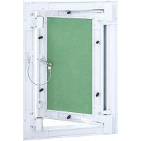 Accesspanel med aluminiumram och gipsskiva 200x300 mm vidaXL