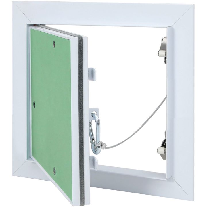 Accesspanel med aluminiumsram och gips 150x150 mm vidaXL 200 x 200 x 12.5 mm – bild 2