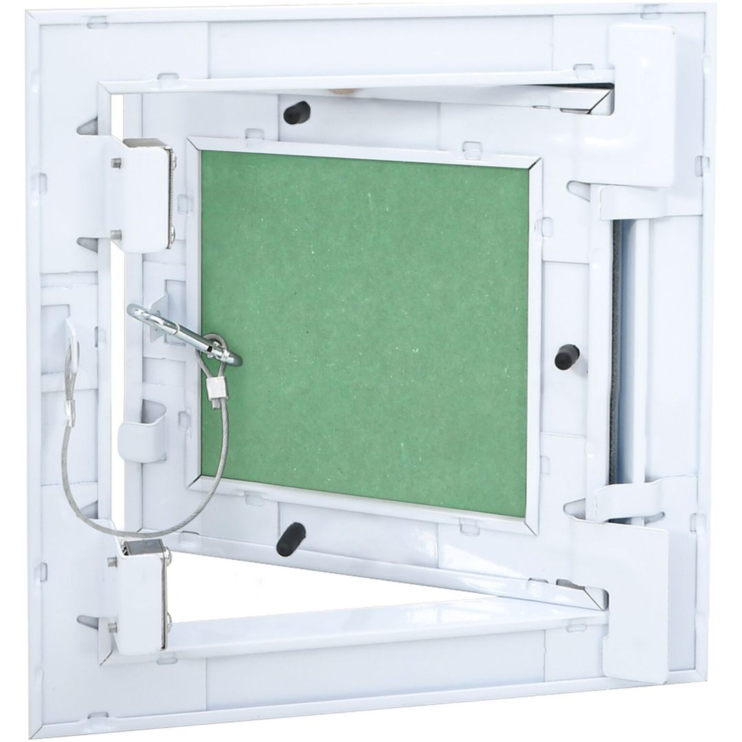 Accesspanel med aluminiumsram och gips 150x150 mm vidaXL 200 x 200 x 12.5 mm