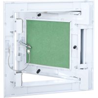 Accesspanel med aluminiumsram och gips 150x150 mm vidaXL
