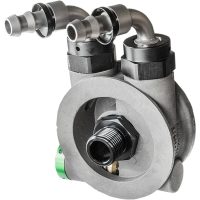 Adapter Oljefilter Med Termostat Silver JAGG OIL COOLERS