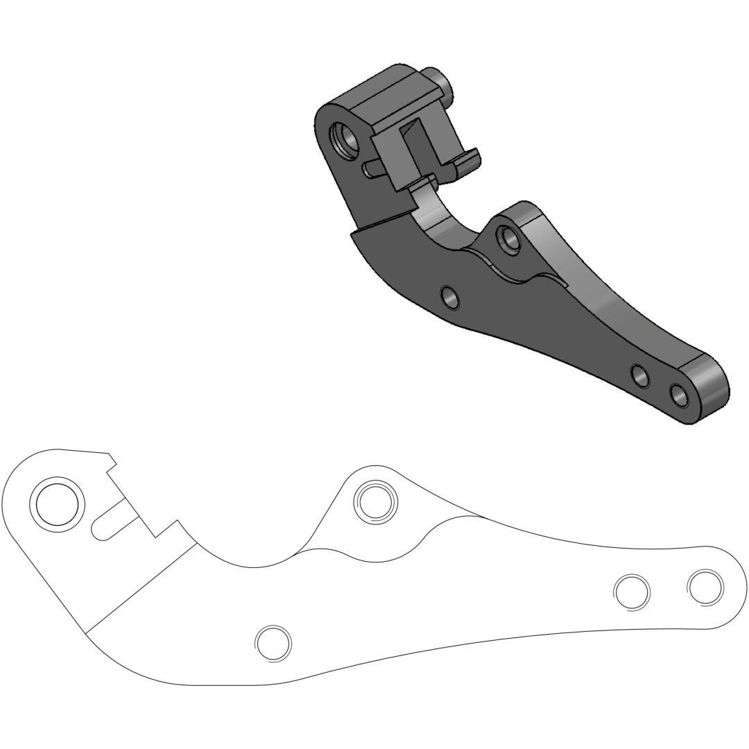 Adapter Supermotard Racing MOTO-MASTER Street/ 320mm