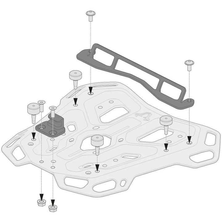 Adapterkit För Packväskor Svart SW-MOTECH Monteringskit – bild 2