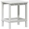 Adirondack sidobord Vit 38x38x45 cm HDPE vidaXL 38 x 38 x 46 cm – miniatyr 2