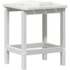Adirondack sidobord Vit 38x38x45 cm HDPE vidaXL 38 x 38 x 46 cm – miniatyr 3