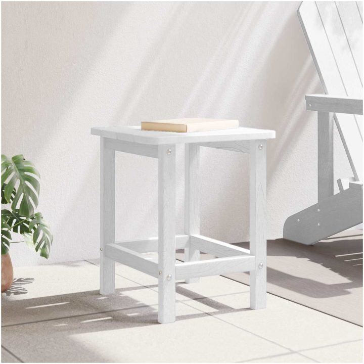Adirondack sidobord Vit 38x38x45 cm HDPE vidaXL 38 x 38 x 46 cm – bild 4