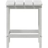 Adirondack sidobord Vit 38x38x45 cm HDPE vidaXL 38 x 38 x 46 cm – miniatyr 5