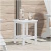 Adirondack sidobord Vit 38x38x45 cm HDPE vidaXL 38 x 38 x 46 cm – miniatyr 1