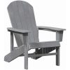 Adirondack stol Ljusgrå 74x82x91 cm HDPE vidaXL 74 x 82 x 92 cm – miniatyr 2