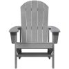Adirondack stol Ljusgrå 74x82x91 cm HDPE vidaXL 74 x 82 x 92 cm – miniatyr 4