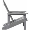 Adirondack stol Ljusgrå 74x82x91 cm HDPE vidaXL 74 x 82 x 92 cm – miniatyr 5