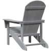 Adirondack stol Ljusgrå 74x82x91 cm HDPE vidaXL 74 x 82 x 92 cm – miniatyr 6