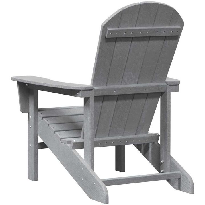 Adirondack stol Ljusgrå 74x82x91 cm HDPE vidaXL 74 x 82 x 92 cm – bild 6