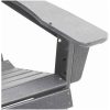 Adirondack stol Ljusgrå 74x82x91 cm HDPE vidaXL 74 x 82 x 92 cm – miniatyr 7
