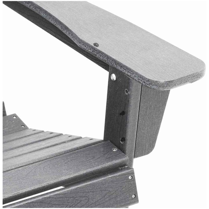 Adirondack stol Ljusgrå 74x82x91 cm HDPE vidaXL 74 x 82 x 92 cm – bild 7