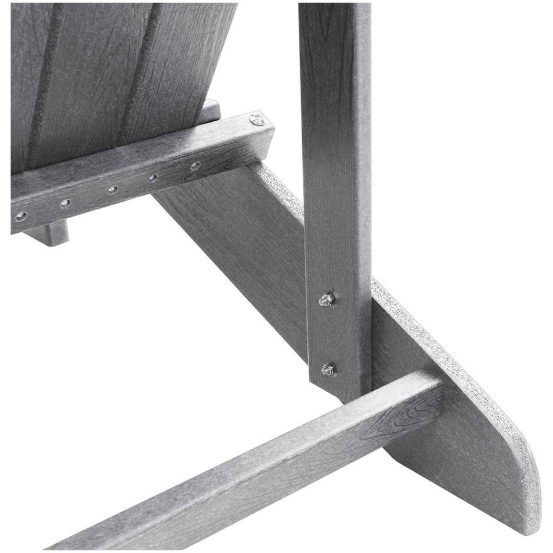 Adirondack stol Ljusgrå 74x82x91 cm HDPE vidaXL 74 x 82 x 92 cm – bild 8