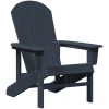 Adirondack-stol Marinblå 74x82x91 cm HDPE vidaXL 74 x 82 x 92 cm – miniatyr 2